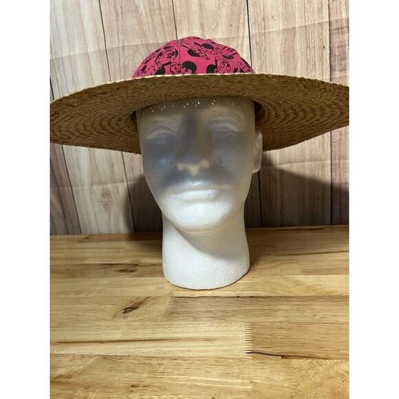 Vintage Minnie Mouse Disney Straw Summer Hat - Picture 3 of 7